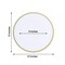 6 pcs 13" Round Charger Plates Starburst Trim Wedding Party Table Decorations